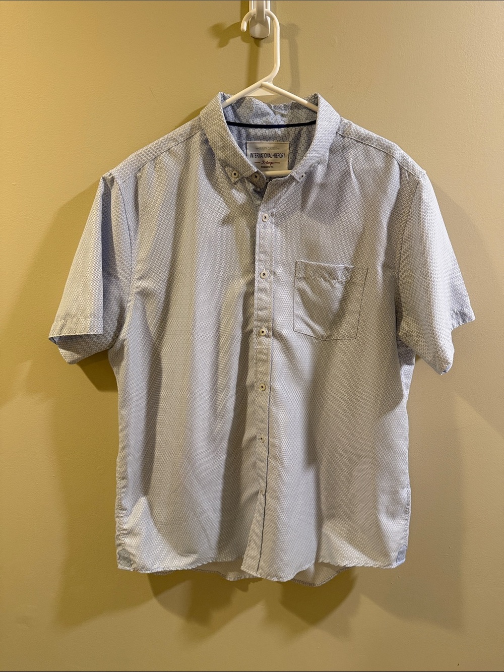 Short-Sleeve Light Blue Button-Down Shirt